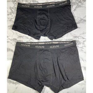 1 avail Alfani Mens XXL 2-Pack Black Boxer Briefs Cotton Blend Underwear